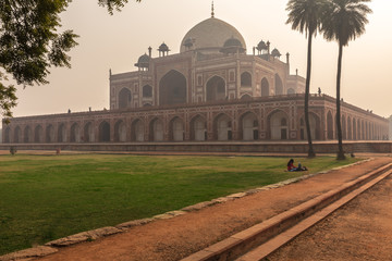 Humayun's Tomb, a UNESCO world heritage site in New Delhi, India	