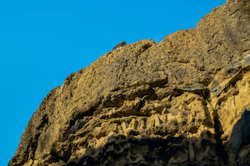 ruins of cliff in Thailand