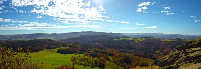 landscape in the mountains in autumn