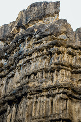 ruins of cliff in Thailand