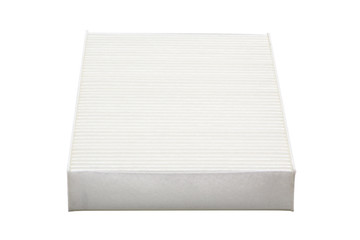 Car air filter isolated on white background