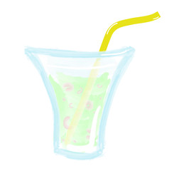 Glass of lemonade