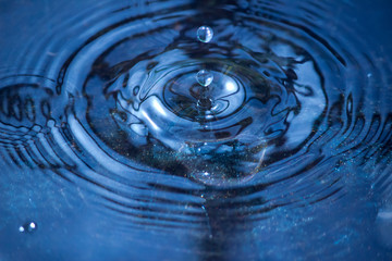blue water drop