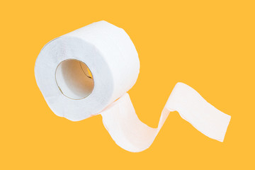 Lots of toilet paper rolls in a groupм