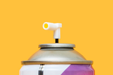 Spray aerosol isolated on white