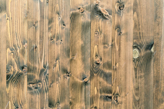 Wood texture with natural patterns. Background of vertical wooden plank. Different vertical lines. Background for text or design © Oleg1824f