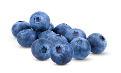 Fresh blueberry  isolated on white background