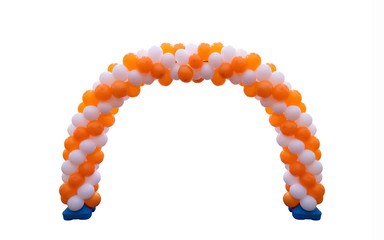 Balloon arches isolated on background 