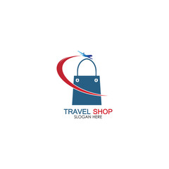 Obraz premium Travel Shopping logo design template