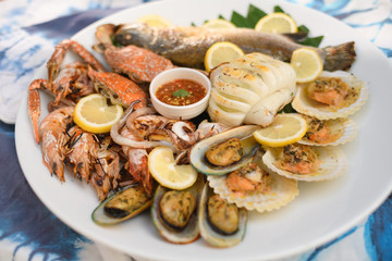 Grill Seafood big size mix plate