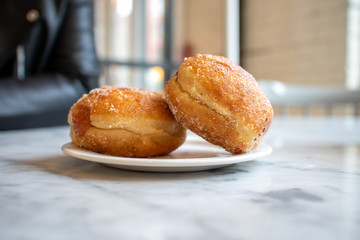 Donuts on a plate