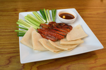 Beijing Roasted duck serve with gravy