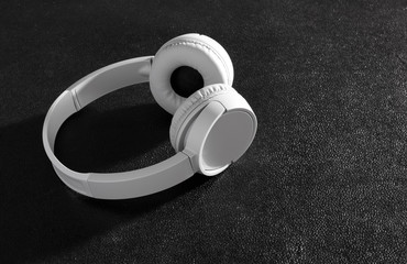 Headphones on desk
