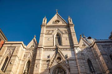 The historic cathedral Duomo of Napoli in Italy