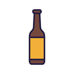 Isolated bottle of beer vector design