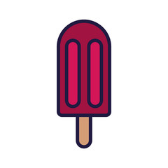Sweet and frozen popsicle vector design
