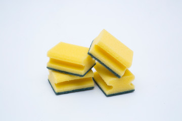 Sponges for washing dishes.Colored sponges for washing dishes.
