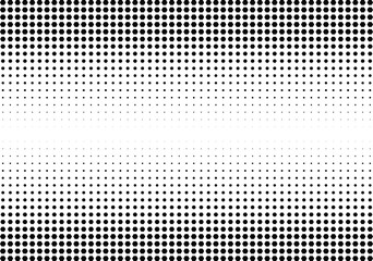 Abstract halftone dotted background. Monochrome pattern with hexagon.  Vector modern futuristic texture for posters, sites, business cards, postcards, labels and stickers. Design mock-up layout.