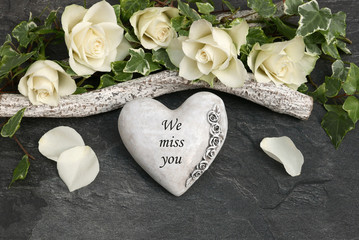 Heart with the inscription I miss you