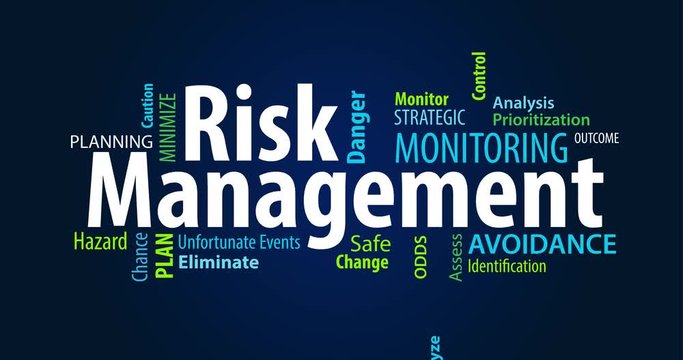 Animated Risk Management Word Cloud