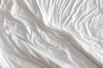Obraz premium Wrinkled white blanket as a background