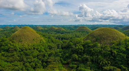 panorama of chocolate hills