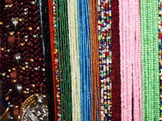 colorful necklace for female fashion are kept for sell
