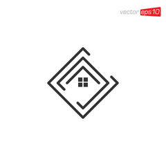 Home and House Logo Icon Vector