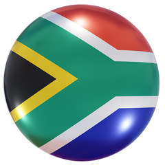 South Africa national flag button