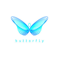 Logo design about the beauty of butterflies.