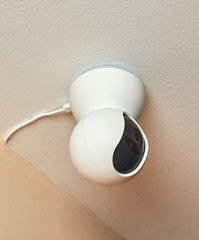 Surveillance camera inside housing or commercial establishment