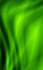 Wave abstract background green floral art pattern