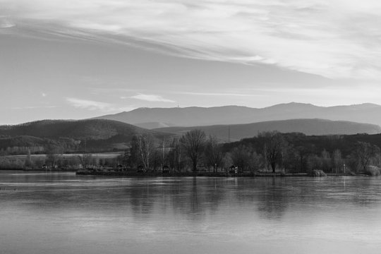 Reservoir lake of Maconka near Batonyterenye