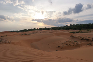 Fototapeta na wymiar red sand desert of Vietnam