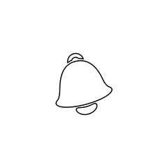 Notification icon. Bell symbol. Logo design element