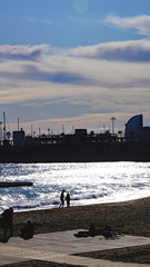 Playa de la Nova Icaria, Barcelona, Catalunya, Espa&ntilde;a, Europa