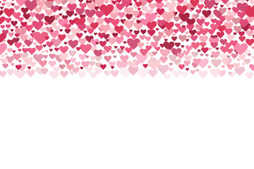 EPS 10 vector. Cute red and pink hearts. Valentines day concept.