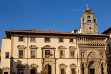 Fototapeta na wymiar arezzo historic center city of tuscany