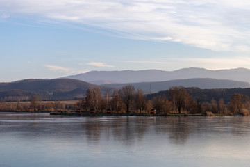 Reservoir lake of Maconka near Batonyterenye