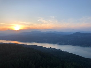 Sonnenuntergang am Wörthersee