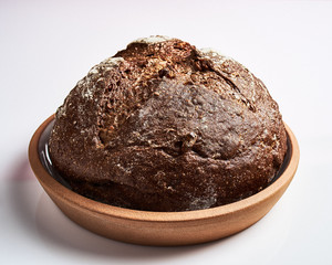 bread on a white background