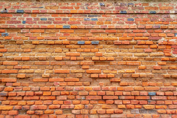 brick wall, selective focus with shallow depth of field, warm filter