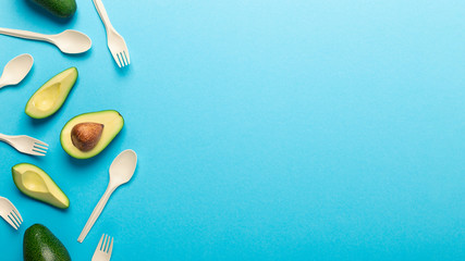 Recycling of avocado seed into eco plastic disposable tableware