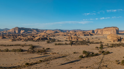 Outcrop geological formations, Al Ula in Saudi Arabia