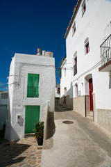 calle del pueblo de Cómpeta, Málaga