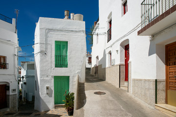 calle del pueblo de Cómpeta, Málaga