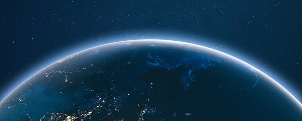 Fotobehang Tienerkamer Aarde vanuit de ruimte