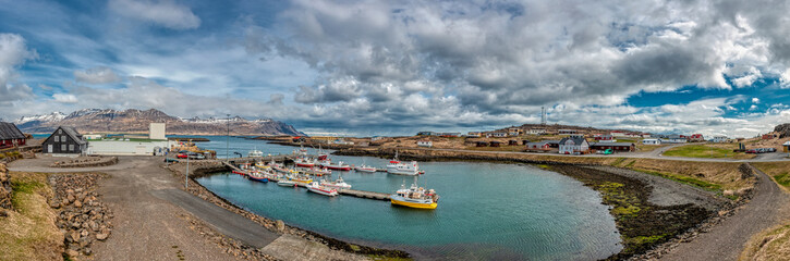 Fototapeta premium Port of the city of.Djúpivogur - Iceland