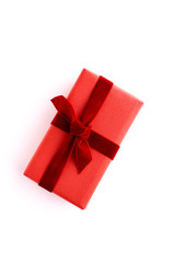 Gift boxes decorated on colorful background