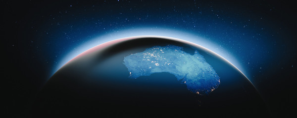 Australia at night © 1xpert